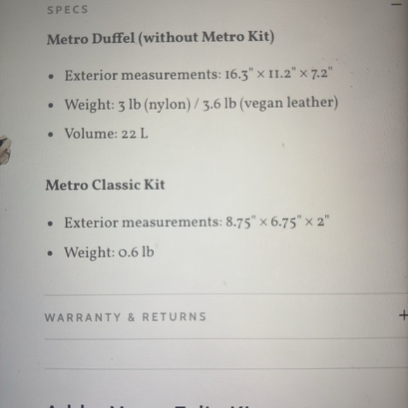 MONOS Metro Duffel Ivory - Picture 12 of 16